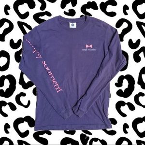 Purple Simply Southern long sleeve T-shirt